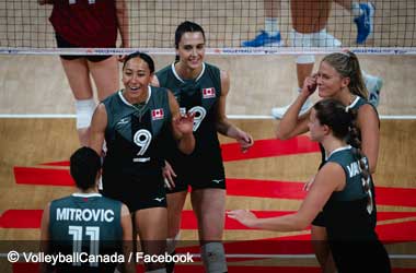 Canada's Women's Volleyball Team Win Against Germany at the Volleyball Nations League 2024