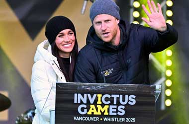 Prince Harry, Meghan Get Warm Welcome During Freezing Invictus Games Ceremony in Whistler 